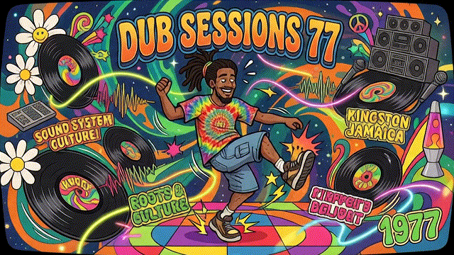 Dancer with records — Dub Sessions 77